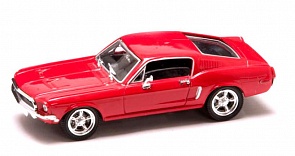 Автомобиль - Мустанг, образца 1968 года, масштаб 1/43, серия Премиум (Yat Ming, 43206_md)